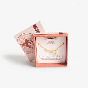 Zodiac Constellation Pendant (Taurus) - Gold